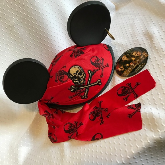 Disney Accessories - Disneyland Pirate Mickey Ears & Pin